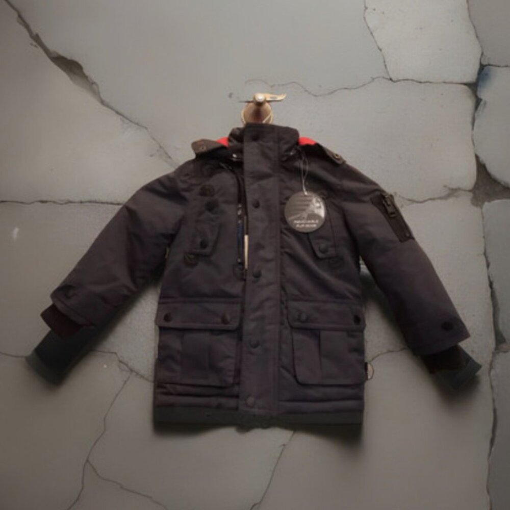 Diesel Toddler Boys Faux Fur Hooded Jacket Size 2T